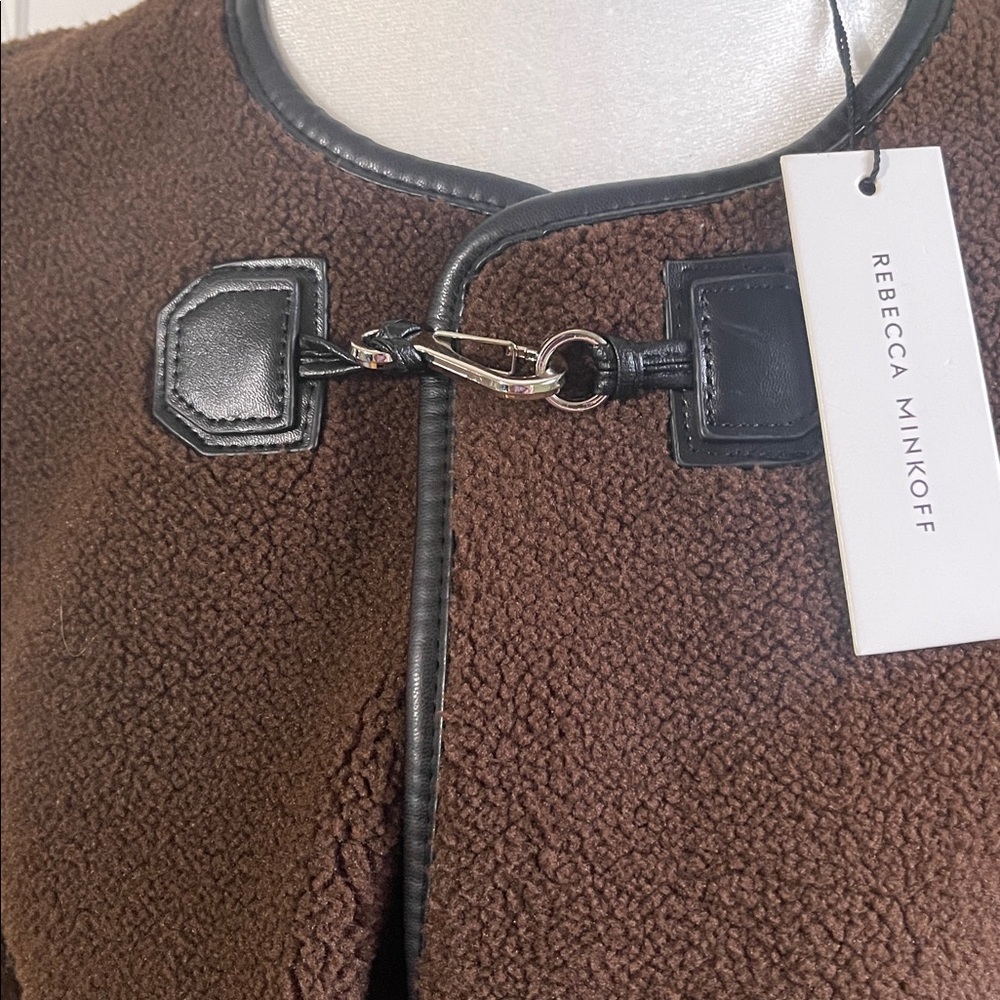 Rebecca Minkoff Brown Toggle Cape Coat - Picture 7 of 10